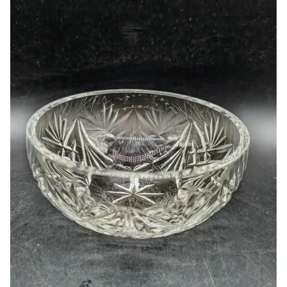 Waterford Crystal Lismore Round Bowl Cut Glass Centerpiece Clear Ireland 5